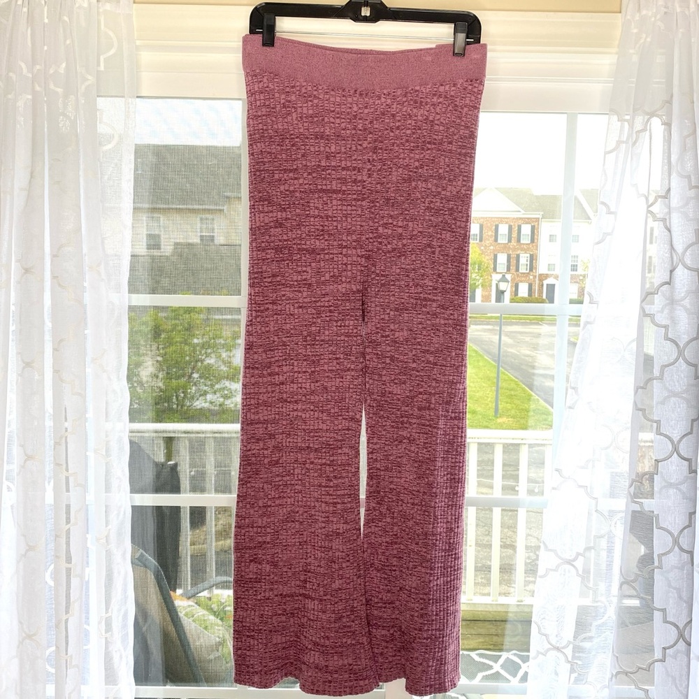 AVA & VIV Comfy Sweater Cozy Lounge Pants in Mauve